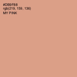 #DB9F88 - My Pink Color Image